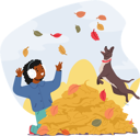 پیش‌نمایش فایل child-boy-and-his-furry-companion-playfully-frolicking-in-a-pile-of-autumn-leaves-9785036 از پک بچه‌ها / کودکانه