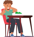 پیش‌نمایش فایل child-stubbornly-rejects-eating-broccoli-9785043 از پک بچه‌ها / کودکانه