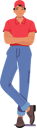 پیش‌نمایش فایل confident-courier-male-character-stands-with-crossed-arms-9784850 از پک خدمات تحویل