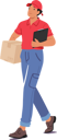 پیش‌نمایش فایل courier-character-briskly-walks-with-a-box-in-hand-and-a-clipboard-9784843 از پک خدمات تحویل