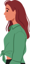 پیش‌نمایش فایل young-woman-with-long-brown-hair-stands-in-profile-9952795 از پک افراد