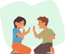 پیش‌نمایش فایل boy-clapping-with-girl-9952760 از پک بچه‌ها / کودکانه