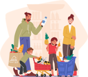 پیش‌نمایش فایل family-with-kids-strolling-through-supermarket-9952766 از پک بچه‌ها / کودکانه