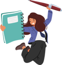 پیش‌نمایش فایل cheerful-schoolgirl-jumping-10270804 از پک بچه‌ها / کودکانه
