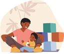 پیش‌نمایش فایل loving-mother-joyfully-engages-with-her-giggling-baby-on-the-floor-10270807 از پک بچه‌ها / کودکانه