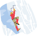 پیش‌نمایش فایل determined-mountain-climber-10324256 از پک ورزش‌های زمستانی