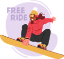 پیش‌نمایش فایل female-athlete-character-zoom-down-snowy-slopes-10324242 از پک ورزش‌های زمستانی