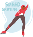 پیش‌نمایش فایل female-character-engage-in-speed-skating-10324248 از پک ورزش‌های زمستانی