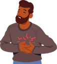 پیش‌نمایش فایل adult-male-clutches-chest-in-agonizing-pain-10426003 از پک سلامت