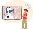 پیش‌نمایش فایل boy-is-learning-mathematics-from-chatbot-10525707 از پک افراد با چت‌بات