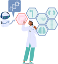 پیش‌نمایش فایل doctor-is-seeking-help-from-chatbot-10525710 از پک افراد با چت‌بات