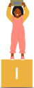 پیش‌نمایش فایل cheerful-child-girl-proudly-holds-up-the-number-one-10674086 از پک بچه‌ها / کودکانه