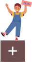 پیش‌نمایش فایل cheerful-child-holding-a-plus-sign-10674096 از پک بچه‌ها / کودکانه
