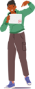 پیش‌نمایش فایل excited-male-student-character-proudly-displays-an-a-on-his-test-10673970 از پک آموزش و پرورش