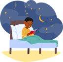 پیش‌نمایش فایل boy-reading-book-o-bed-in-night-10756890 از پک بچه‌ها / کودکانه
