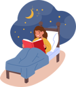 پیش‌نمایش فایل girl-reading-book-in-bed-10756891 از پک بچه‌ها / کودکانه