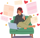 پیش‌نمایش فایل women-connecting-through-internet-love-chats-10940531 از پک تکنولوژی