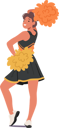 پیش‌نمایش فایل cheerleader-girl-brandishes-pompoms-with-infectious-energy-10940537 از پک رقصندگان