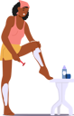 پیش‌نمایش فایل black-woman-meticulously-shaves-legs-10940605 از پک روتین زیبایی