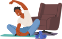 پیش‌نمایش فایل male-doing-stretch-10940577 از پک روتین زیبایی