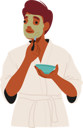 پیش‌نمایش فایل man-applying-face-mask-10940596 از پک روتین زیبایی