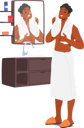 پیش‌نمایش فایل man-stands-in-bathroom-10940575 از پک روتین زیبایی
