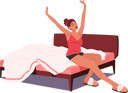پیش‌نمایش فایل woman-morning-stretch-on-bed-10940561 از پک روتین زیبایی