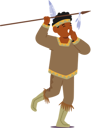پیش‌نمایش فایل kid-in-traditional-native-american-outfit-adorned-with-small-spear-10940622 از پک بچه‌ها / کودکانه