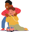 پیش‌نمایش فایل kind-hearted-kid-soothing-his-distress-over-broken-toy-10940629 از پک بچه‌ها / کودکانه