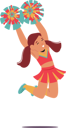 پیش‌نمایش فایل little-cheerleader-with-pompoms-in-hand-10940651 از پک بچه‌ها / کودکانه