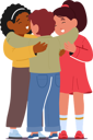 پیش‌نمایش فایل three-inseparable-kids-embrace-in-heartwarming-hug-10940618 از پک بچه‌ها / کودکانه