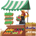 پیش‌نمایش فایل female-farmer-sells-vegetables-11167537 از پک کشاورزان