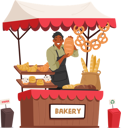 پیش‌نمایش فایل man-sells-bakery-items-at-street-stall-11167529 از پک کشاورزان