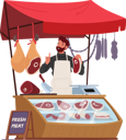 پیش‌نمایش فایل man-sells-meat-in-market-11167536 از پک کشاورزان