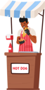 پیش‌نمایش فایل salesman-is-selling-steaming-hot-dog-11167534 از پک کشاورزان