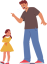 پیش‌نمایش فایل furious-father-is-screaming-at-his-daughter-11167443 از پک بچه‌ها / کودکانه