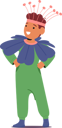 پیش‌نمایش فایل boy-is-dressed-up-in-petals-and-hues-costume-11167432 از پک بچه‌ها / کودکانه