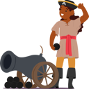پیش‌نمایش فایل kid-pirate-is-standing-beside-cannon-11167427 از پک بچه‌ها / کودکانه
