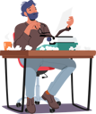 پیش‌نمایش فایل man-is-working-on-typewriter-11167380 از پک افراد هنر
