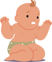 پیش‌نمایش فایل baby-sitting-on-floor-with-upset-face-11272376 از پک نوزاد