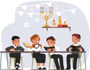 پیش‌نمایش فایل jewish-children-diligently-study-torah-11272391 از پک بچه‌ها / کودکانه