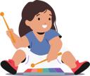پیش‌نمایش فایل little-child-sits-on-floor-with-rainbow-xylophone-11272399 از پک بچه‌ها / کودکانه