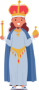 پیش‌نمایش فایل little-girl-dressed-as-princess-11272383 از پک بچه‌ها / کودکانه