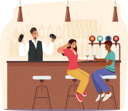 پیش‌نمایش فایل couple-drinking-champagne-at-bar-4538777 از پک غذا و نوشیدنی