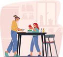 پیش‌نمایش فایل daughter-helping-mother-in-cooking-4538767 از پک غذا و نوشیدنی