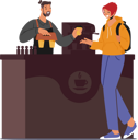 پیش‌نمایش فایل girl-buying-freshly-brewed-coffee-4538806 از پک غذا و نوشیدنی