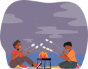 پیش‌نمایش فایل kids-roasting-marshmallow-at-campfire-4538758 از پک غذا و نوشیدنی