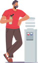 پیش‌نمایش فایل man-drinking-water-from-water-machine-4538789 از پک غذا و نوشیدنی