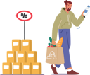 پیش‌نمایش فایل man-purchasing-grocery-using-eco-bag-4538797 از پک غذا و نوشیدنی