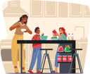 پیش‌نمایش فایل mother-cooking-meal-with-kids-in-the-kitchen-4538769 از پک غذا و نوشیدنی
